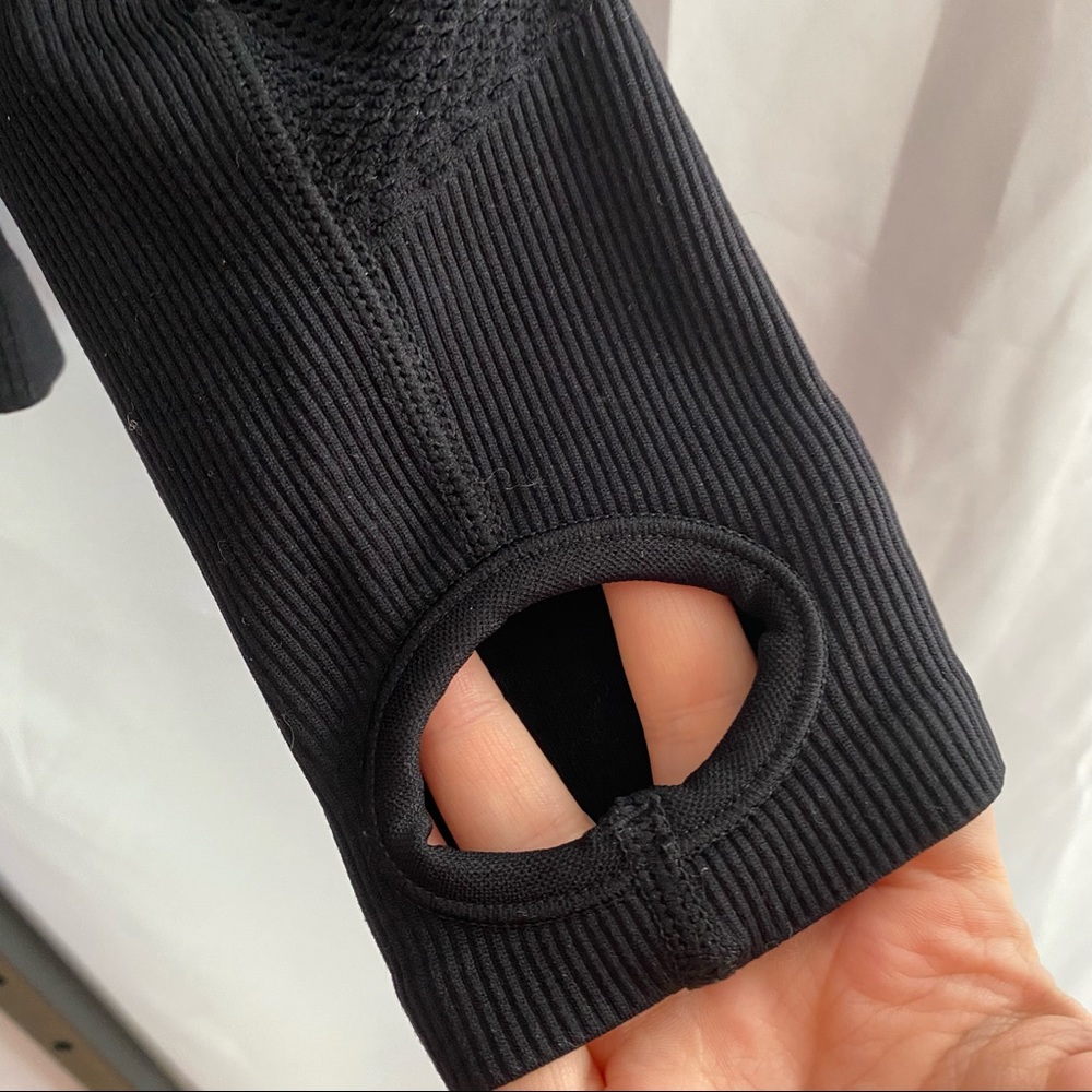 Fabletics Black Athletic Zip Front Jacket, Size M… - image 3